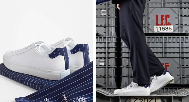 Lanificio F.lli Cerruti dal 1881 x Scarosso Pinstripe White